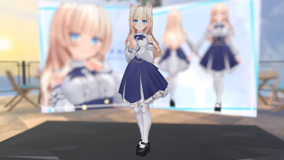 nuruo789's tweet photo. 展示ギミックにぱるあき様（@paruaki_）の「メルシア」ちゃんを展示させていただきました‼️
お顔もお洋服もとっても綺麗でかわいい女の子です💕
サンプルアバターもあるので是非試着し��みてください🎀
#PolygonLoading https://t.co/FyjLG1rdxp