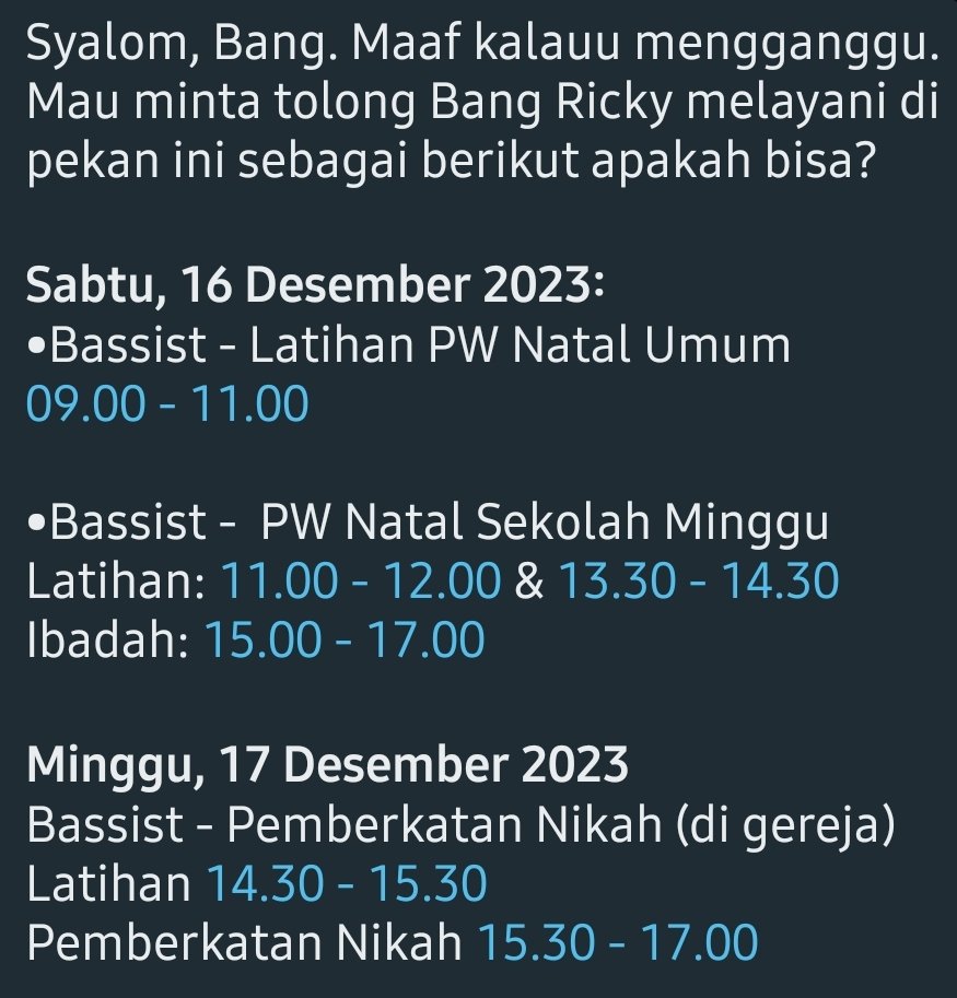 RickySamuel_R's tweet photo. Puji Tuhan Jadwal mulai padat, ayo kaka kaka adik adik aku masih available ya dari tanggal 21 - 30 hehehe https://t.co/OD5HoyAfFk