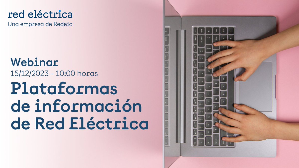 RedElectricaREE's tweet photo. 🤓¿Eres un apasionado del sector eléctrico? ¿Quieres seguir día a día el proceso de la #transiciónecológica de nuestro país? 🧐
¡Desde nuestras plataformas #REData, #redOS y #esios puedes hacerlo! En nuestro #webinar te explicamos cómo.
🗓️ Mañana, 15 de diciembre. 10.00 horas.
Regístrate ya en 👉 https://t.co/V0QI6X82VZ