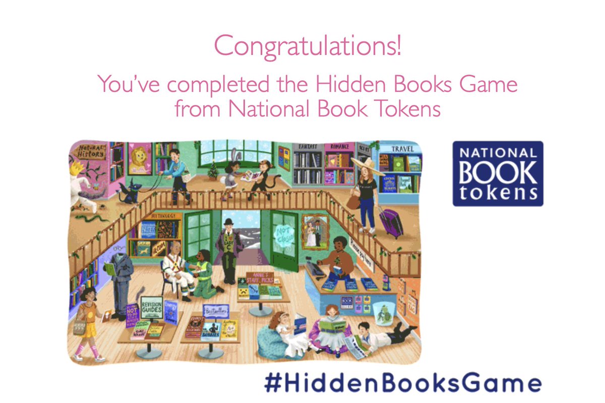 Yaaay! I found these mostly easier than last year, except the Lion and Travel (although that was because the game was glitching last night as the title I tried a million times worked perfectly this morning). Some great kids books in there too which I loved #HiddenBooksGame