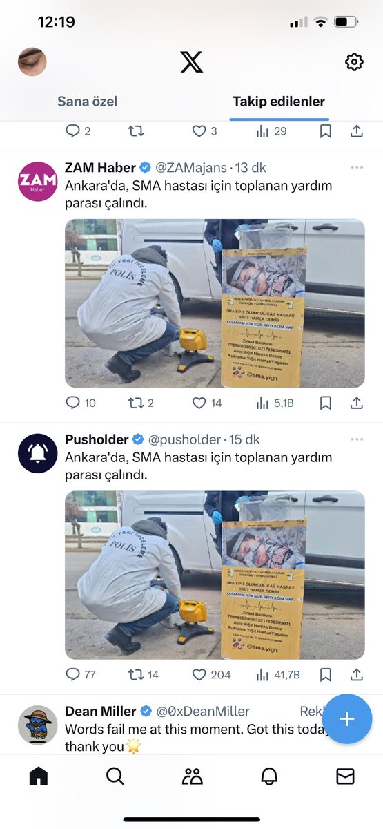 Biriniz de haberi çalmış gibi