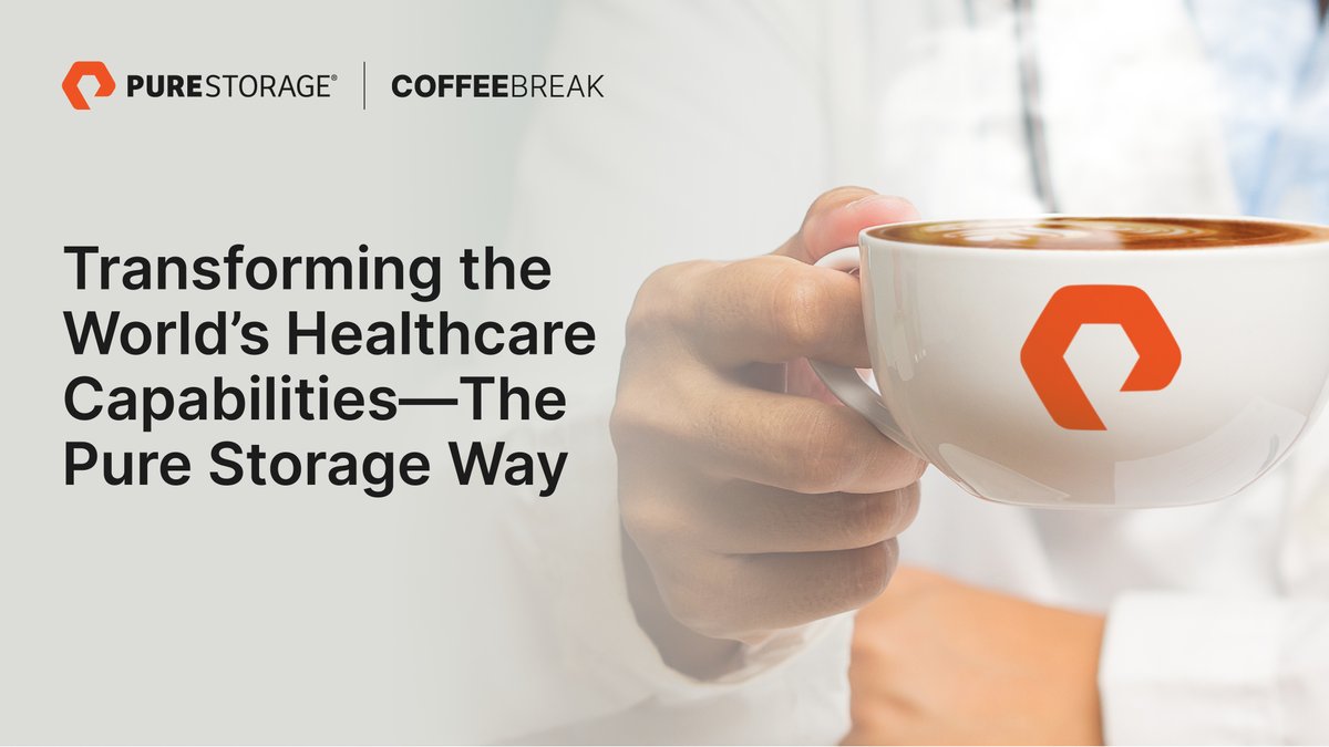 Ya puedes disfrutar bajo demanda de nuestro último #CoffeeBreak dedicado al sector de la sanidad 🏥

Puedes visualizar la sesión en nuestro Canal de #Brightalk ⤵️ 
bit.ly/3T73Ido

#PureStorage #NHS #HeathCare #Data #DataStorage #Webinar