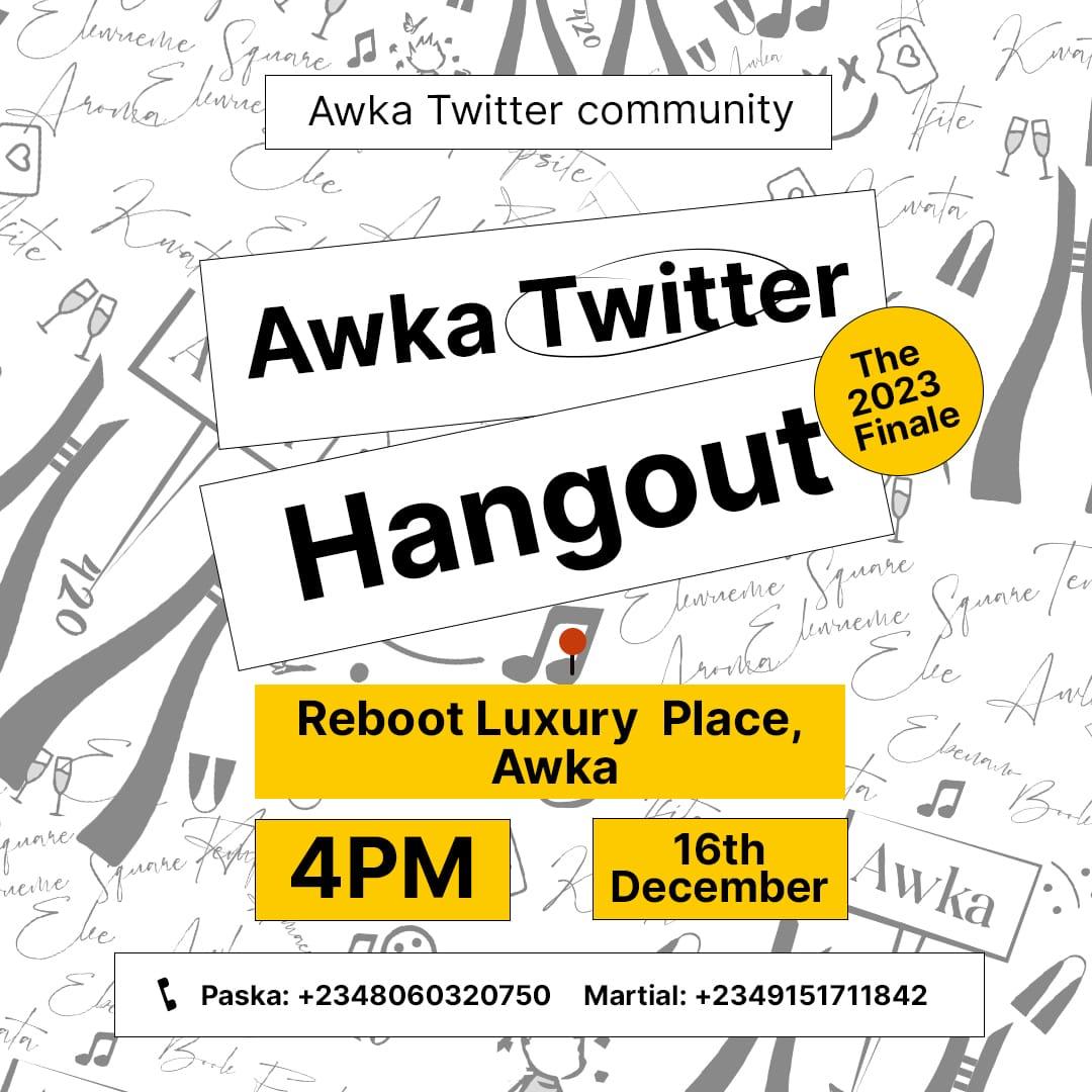 Jaecougar's tweet photo. UWA BU UWA OLISEBULUWA!!!

Detty December in Onicha, Awka is now active, make una no talk say I no dey share update oh!!!

#AwkaTwitterFinalHangout2023 
#OnitshaXNwkobiHangout

Third slide: My mood at both events, make una no record me abeg 🤭🤭🤭 https://t.co/5tLyPenSoH