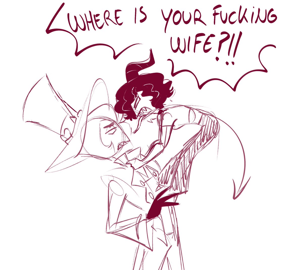 MI00M10's tweet photo. Take this uncertainty away from me or I will think the worst 😭

#HazbinHotel https://t.co/E2ENvo7geE