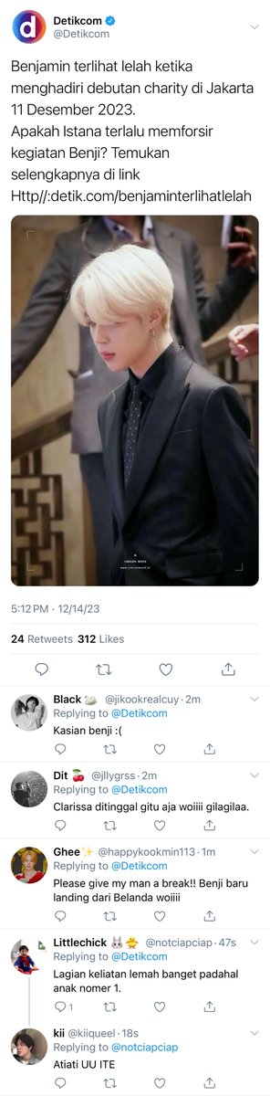 beyluvjmjk's tweet photo. The bodyguard

Jikook - kookmin short au

Benji lelah dengan hidup terkekangnya, sedangkan Jerome selalu setia menemani. 
Hingga suatu hari Benji mendapatkan ancaman, akankah Jerome berhasil menjaganya? Apahkah Jerome akan jatuh pada pesona putra presiden? https://t.co/GV8njNq0Ia