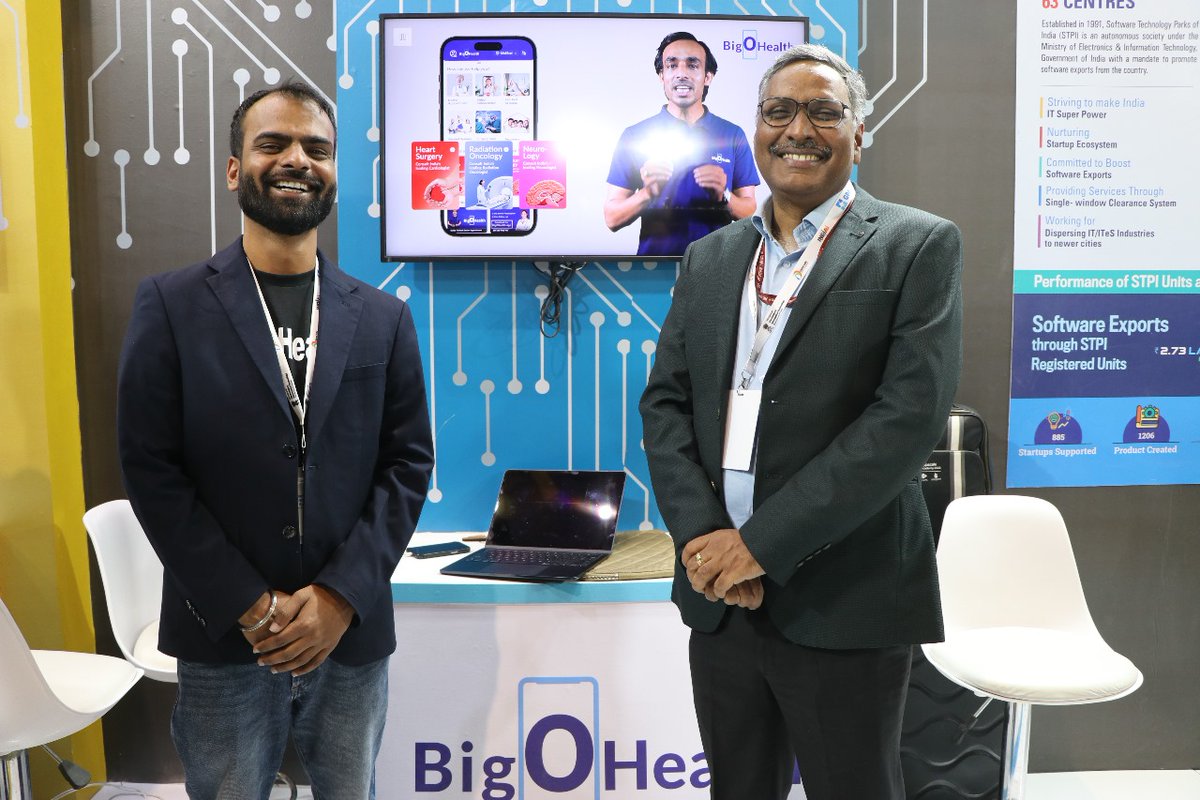 An #AI-powered healthcare facilitation platform M/s <a href="/BigOhealth/">BigOHealth</a> enables underserved &amp; healthcare-deprived rural populations to get hassle-free access to high-quality &amp; affordable healthcare services. This STPI NGIS #startup is showcasing their services at #GPAISummit2023.