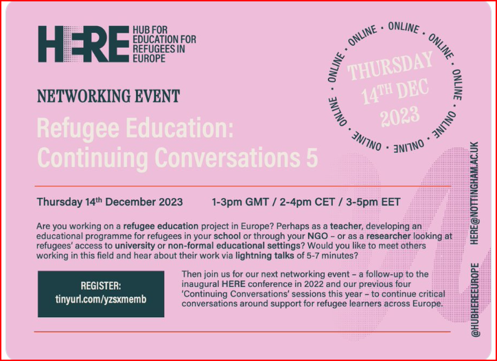 I will be discussing 'decolonised' 16+ ESOL provision in Northern Ireland this afternoon...Sure...Sign up!!! 👇
@nateclascotland @natecla_ioi @nateclaldn @NateclaEast @baalsjsig @ETBIreland @esol_ni @EFALondon @hubHEREeurope