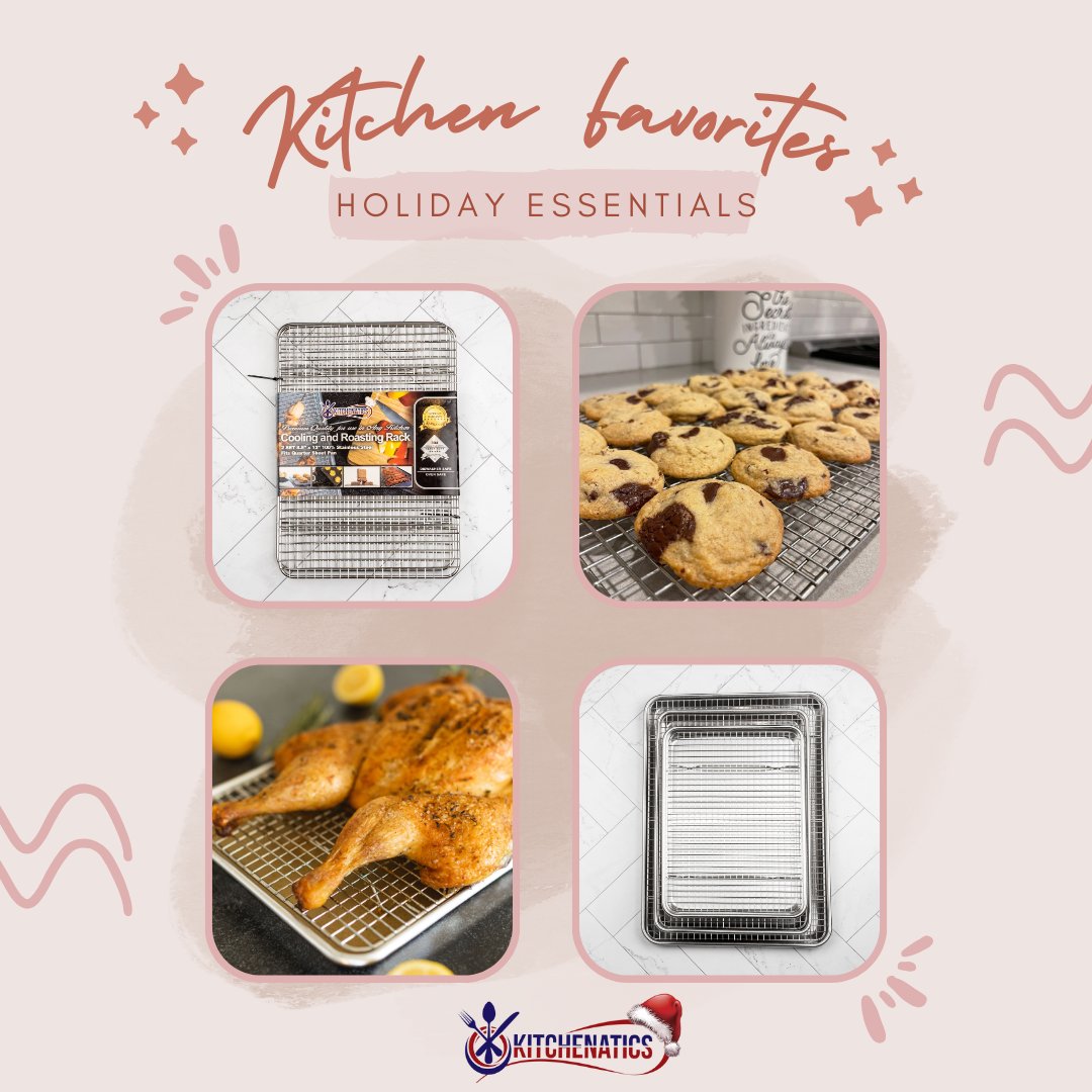 MyKitchenatics's tweet image. Tired of cookies sticking to your pan?  Upgrade your baking game with our premium-quality cookie sheets! On sale now for a limited time! 
➡️kitchenatics.com/decemberdeals
#KITCHENATICS #wemakecookingeasier #bakewithKITCHENATICS #SayGoodbyeToStickage #HolidayBakingMadeEasy #ShopNow