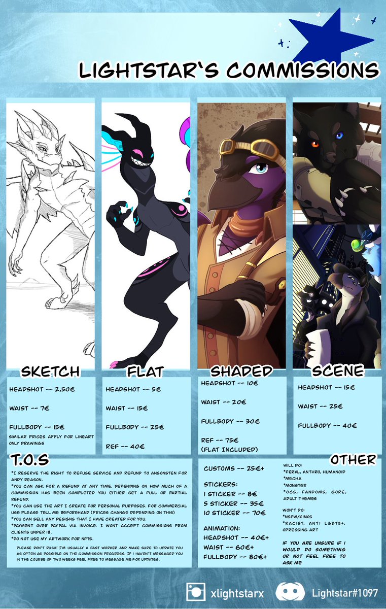 Lightstar (COMM OPEN) tweet media