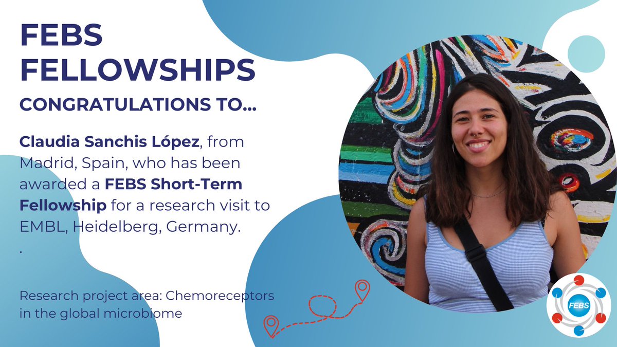 FEBS Fellowships congratulations: we wish Claudia Sanchis López (@clausanchis) from @cgmlaboratory at the Centre for Plant Biotechnology and Genomics, Madrid (@CBGP_Madrid) a rewarding research trip to @EMBLHeidelberg! #FEBSFellowships febs.org/funding/fellow…