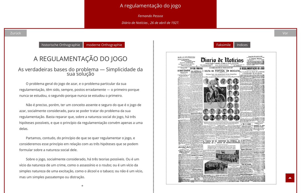 Fachinformationsdienst Romanistik (@fidromanistik) on Twitter photo Heute stellen wir die wunderbare digitale Edition von Fernando Pessoas Werk im Romanistik-Blog vor. Sie wird u.a. von <a href="/u_henny/">Ulrike Henny</a> herausgegeben und bietet einen einzigartigen Zugang zu den Dokumenten, aus denen sich das Werk von #FernandoPessoa zusammensetzt: blog.fid-romanistik.de/2023/12/14/fer… Heute stellen wir die wunderbare digitale Edition von Fernando Pessoas Werk im Romanistik-Blog vor. Sie wird u.a. von <a href="/u_henny/">Ulrike Henny</a> herausgegeben und bietet einen einzigartigen Zugang zu den Dokumenten, aus denen sich das Werk von #FernandoPessoa zusammensetzt: blog.fid-romanistik.de/2023/12/14/fer…