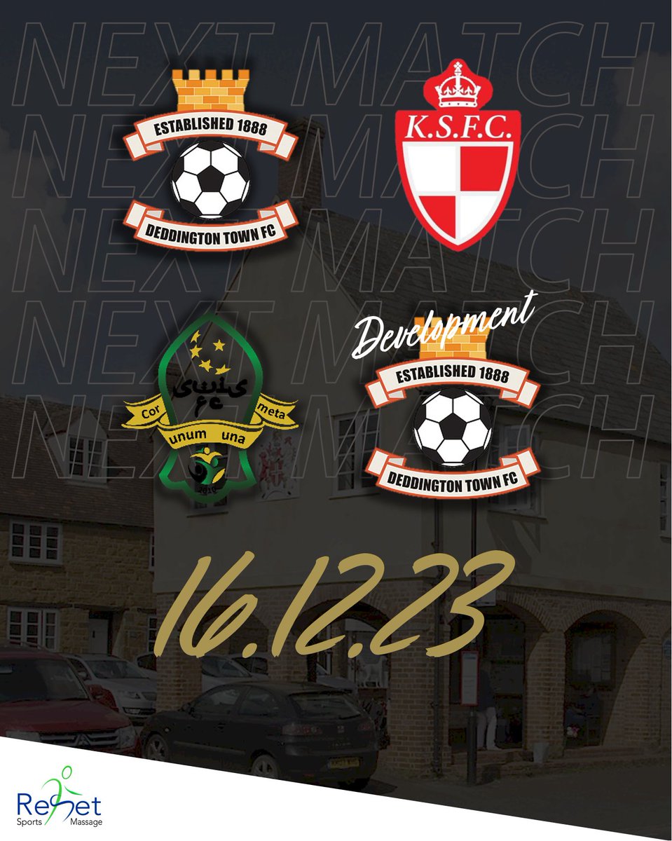 DeddingtonFc's tweet photo. Aiming to round off 2023 in style!
1sts host @kingssuttonfc.
Development on the road against @swisfc.
#UTH #grassrootsfootball https://t.co/3LGCFt2pYM