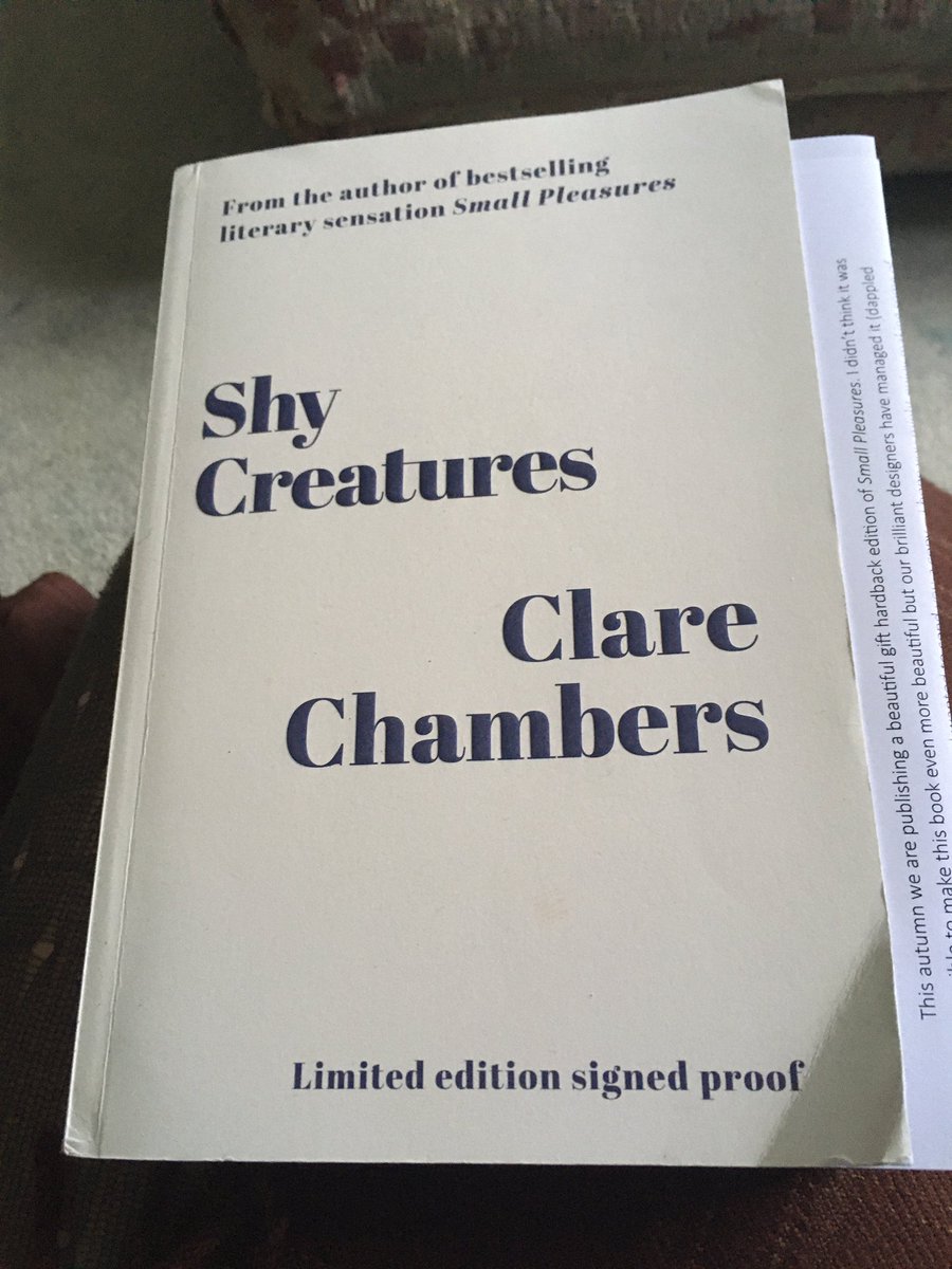 Today’s adventure!
#ShyCreatures, out Aug 24! Well worth persuading someone to preorder for you as a special Christmas gift! It’s by @ClareDChambers for heaven’s sake, ie essential!