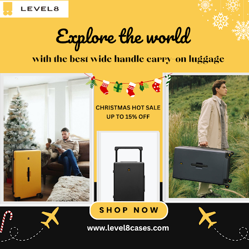 Level8Group's tweet photo. Upgrade your #travel game with our sleek #WideHandle Carry-On #Luggage! โ๏ธ Stylish, spacious, & built for convenience.
Enjoy up to 15% off on our Carry-On Luggage Set โ no code needed. ๐งณโ๏ธ
Hurry, sleigh your travel goals!
https://t.co/jJjBhpKr6h
#WideHandleLuggage #Level8Cases https://t.co/lfLMTMbiAA