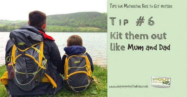 GetOutside Tip 6 - Make them feel grown-up. Kit them out like Mum and Dad  bit.ly/467HhI1 #GetOutside #outdoorfamilies #parenting #kids #oschampions #osmaps @OSleisure