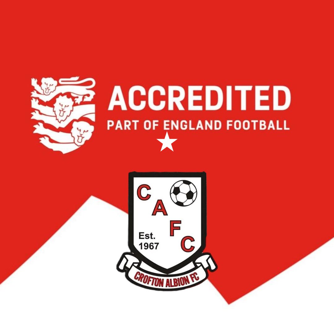 Croftonsundays's tweet photo. ⭐We are Proud to announce that we are now an official England Football Accredited Club⭐
Our aim is keep making our football Fun, Safe and inclusive for all our Players, Coaches, Volunteers around the club and our Supporters. 
#Upthealbion🔴⚫  #Croftonsundays  #FAAccredited https://t.co/2w0Eo6jU5s