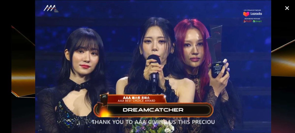 InSomnia_Ph's tweet photo. DREAMCATCHER WON “BEST CHOICE AWARD” at the 2023 ASIAN ARTIST AWARDS. 

#AAA2023inPH #DREAMCATCHER https://t.co/7wjtPjll6a