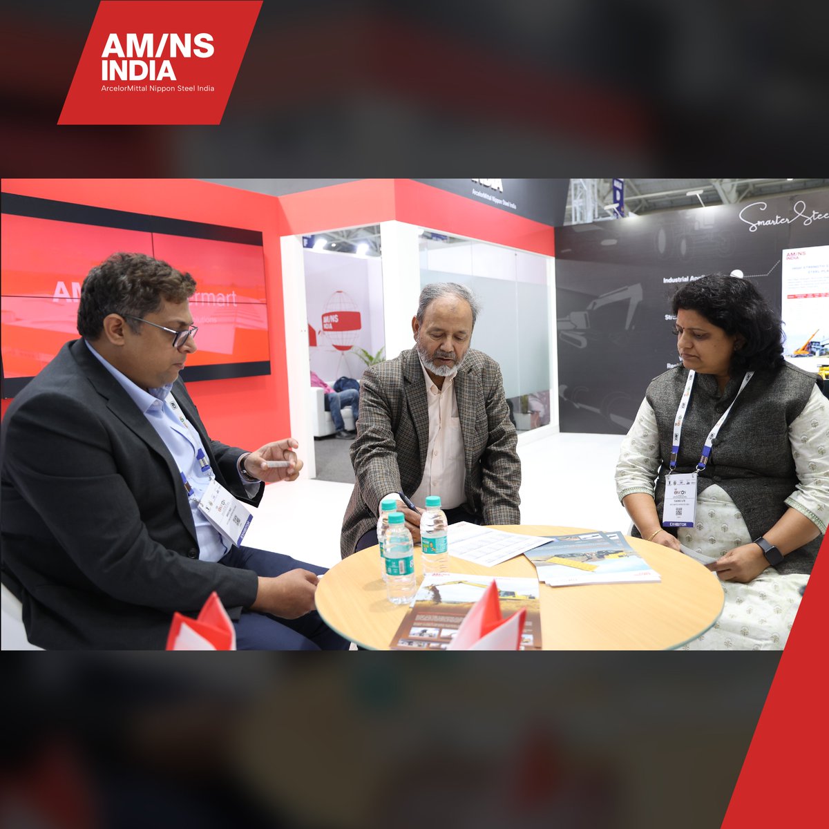 AMNSIndia's tweet image. Discover foundations of strength as AM/NS India showcases a range of high quality steel for construction equipment components, at South Asia’s Largest Construction Equipment Exhibition - Excon&apos;23.

#EXCON2023 #SmarterSteelsBrighterFutures