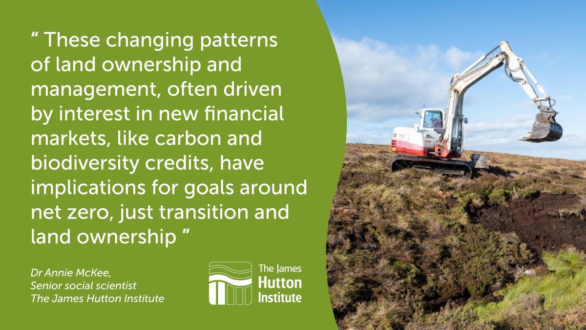 A study by @HuttonSEGS researchers, funded by @scotgov, has shown a flood of #greeninvestment into #Scottish land holdings could deepen existing perceptions of what divides #landowners & #rural communities if new policies & regulations don’t keep up

More: bit.ly/48jn4Ab