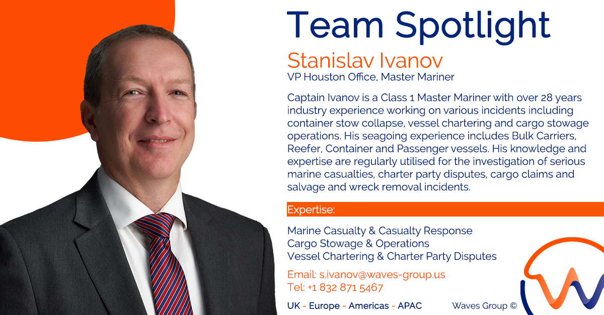 Going across the pond to our team in #Houston. In this week’s 💡 spotlight is our illustrious Master Mariner 🛳 Captain Stanislav Ivanov. To find out more about Stanislav’s experience, find his profile here:lnkd.in/dfanzUmb