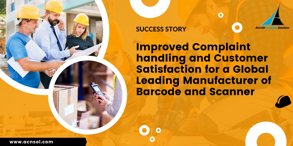 AccreteSolution's tweet photo. Success in every step! 🚀 Accrete Solutions helped Global Barcode and Scanner Manufacturer to enhance complaint handling and RMA processes.  Read complete success story here https://t.co/TiONSW78bM #CustomerSuccess #AccreteSolutions #SuccessStory#BusinessTransformation https://t.co/GbqAXtM0HZ