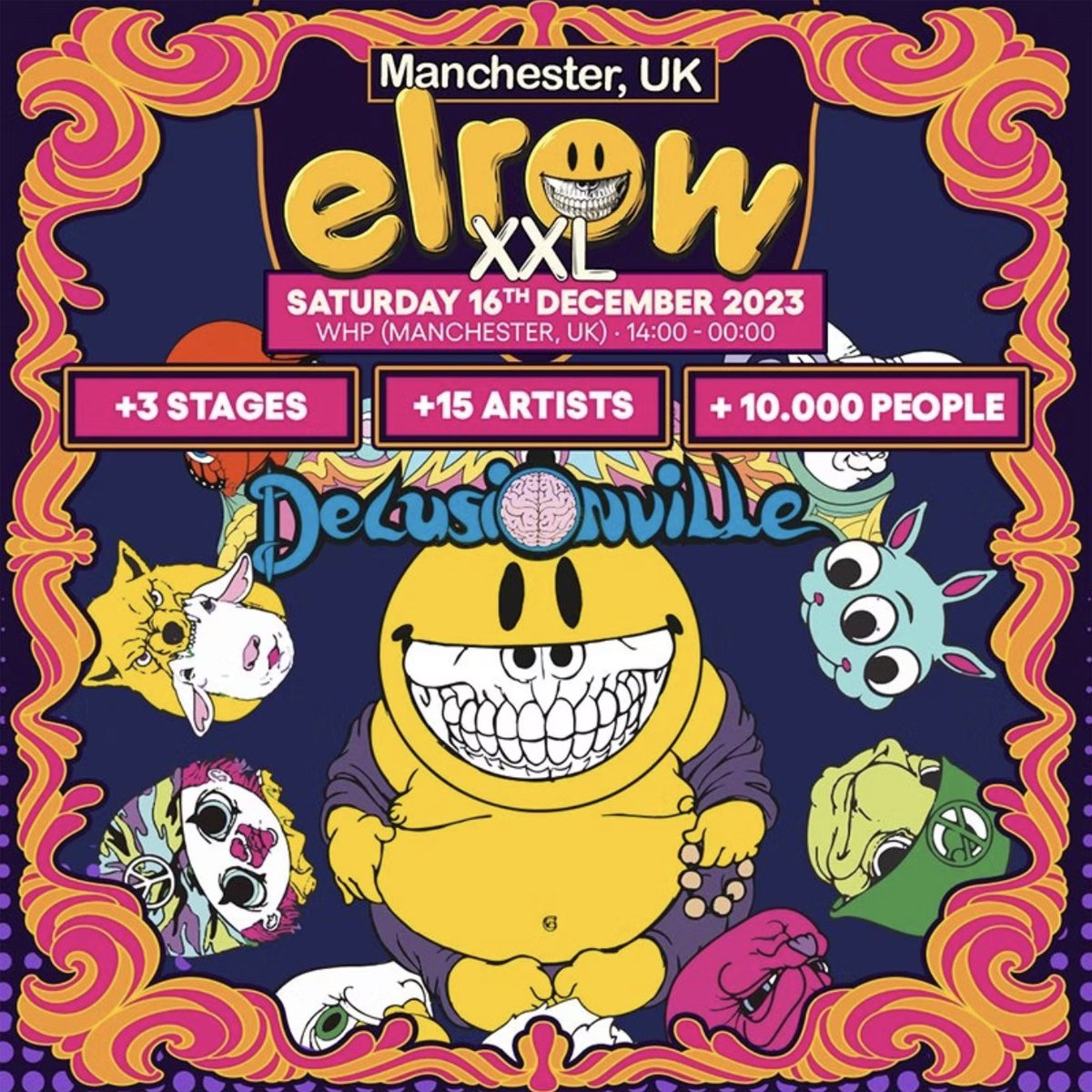 j1_moneyy's tweet image. Selling x1 general admission ticket for #Elrow Delusionville @WHP_Mcr for Saturday, 16th December paid £49.5 but open to offers! 

Happy to sell through PayPal for protection purposes!

#warehouseproject #whp #warehouseprojecttickets #whptickets