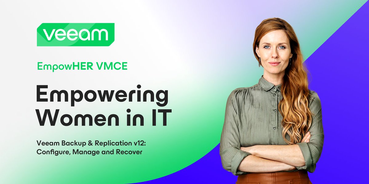 Ontem finalizamos o curso oficial #Veeam Backup & Replication v12, como parte da iniciativa da Veeam para empoderar mulheres na área de tecnologia. Foi fantástico!🚀🦸🏻‍♀️
Obrigada @Veeam @ribermud @MadiCristil @FedeSabaIT @juliafmorgado 
#vmce #WomenInTech