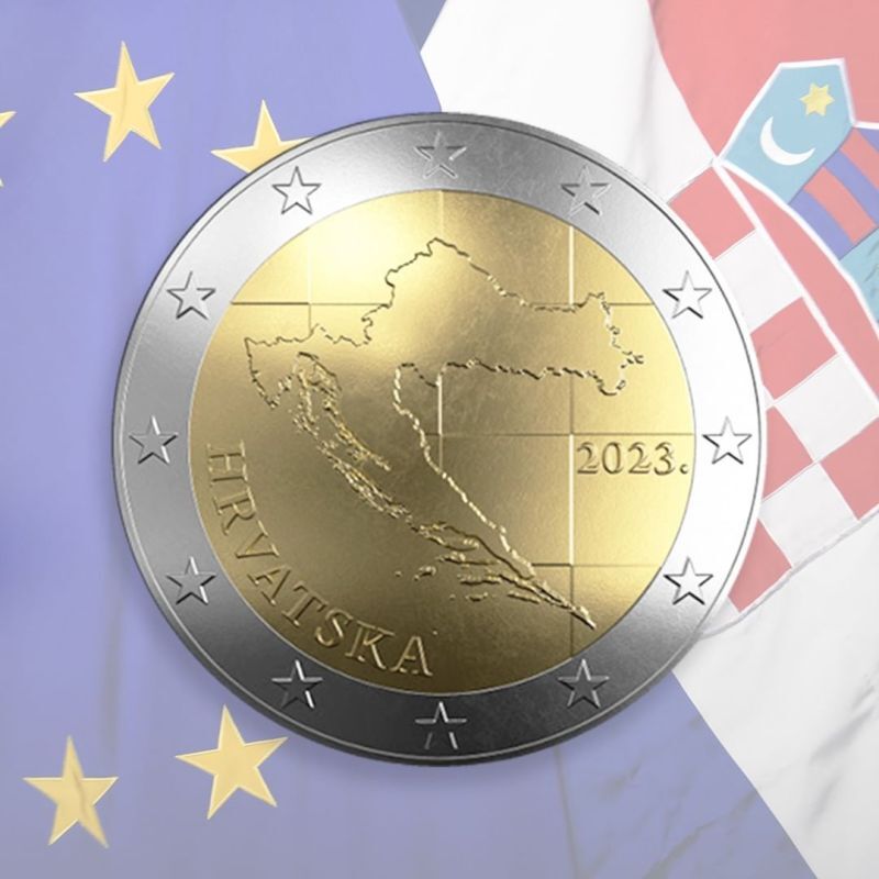 EU_Commission's tweet photo. Celebrating 1 year of #EUROinCroatia!

Join us in commemorating this milestone that strengthened our economy, prosperity and unity.

This year, we mark another significant anniversary – 25 years of the euro!

Let's grow stronger together! https://t.co/JBIy7DYbG3