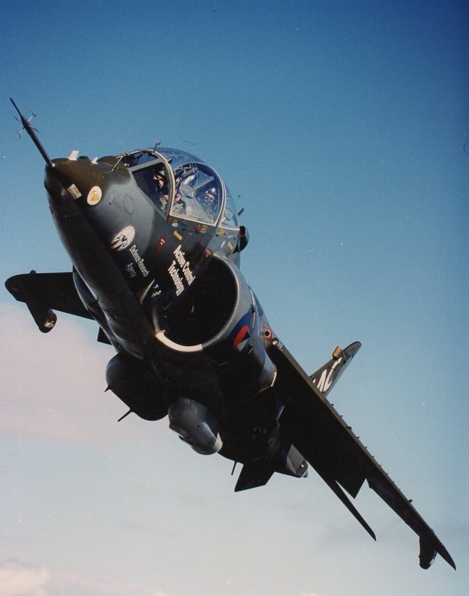 'Digital Harrier' XW175 was used to test a new computerised flight control system intended for a next-generation V/STOL fighter - which would eventually end up being the F-35.