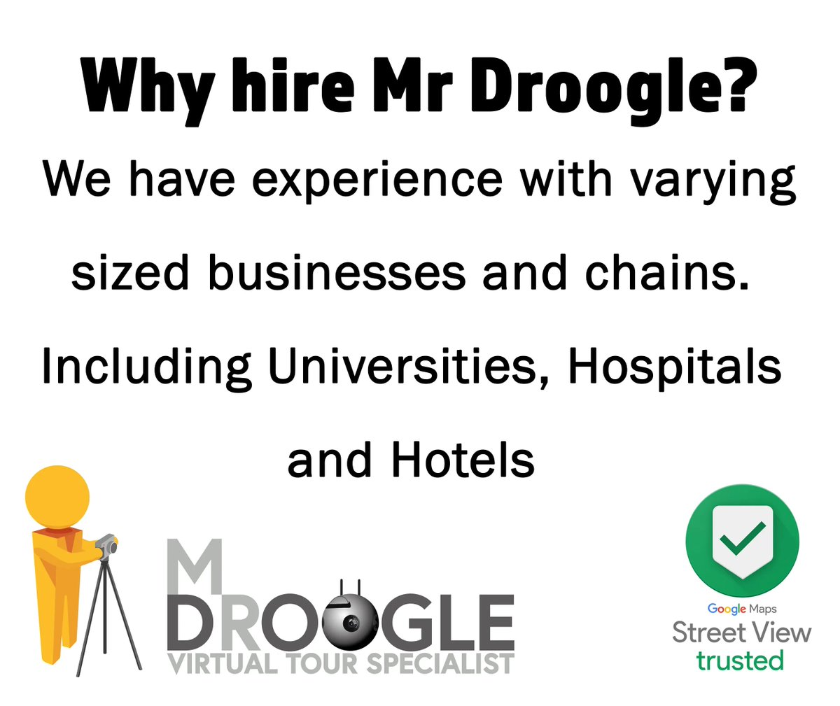MrDroogle's tweet photo. Why hire Mr Droogle? 

#mrdroogle #mrdrewphotography #360photography #360tours #googlestreetview #Matterport #photographer #360 #photography #marketing #advertising #businessowner #digitalmarketing #business https://t.co/imME6UjH3W