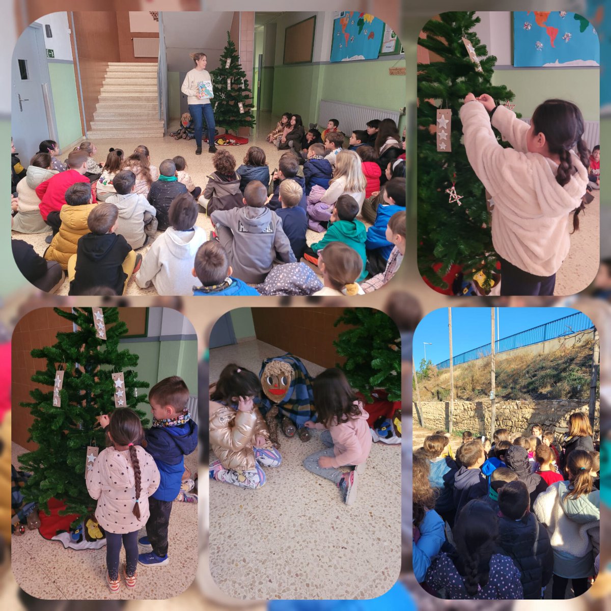 Aquesta setmana hem tingut una gran sorpresa!!. A la comunitat de mitjans ens va arribar una nota del tió, i ens deia que els seus fillets s'havien perdut i els havíem d'anar a buscar tots i totes junts.
I un cop trobats, hem pogut gaudir també d'un conte sobre el tió.