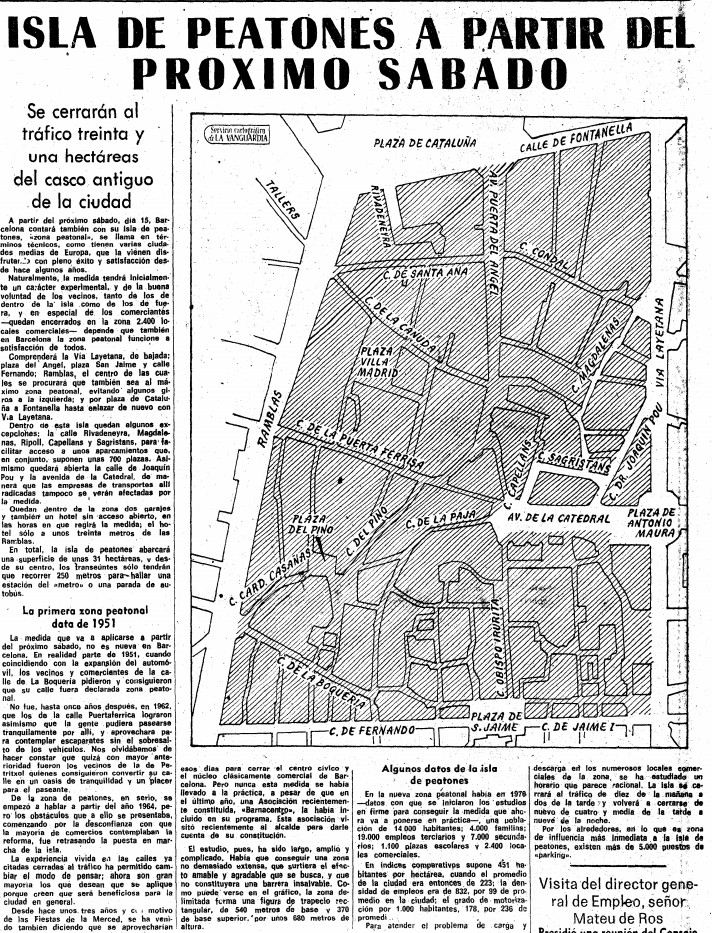 JoseLuisSTAP's tweet photo. #TalDiaComAvui 14 de desembre de 1973, #Barcelona crea la 1a #Superilla a Portal de l'Àngel.
500 comerciants s'oposen a que els clients no puguin arribar en cotxe a la botiga.
Una enquesta d'un gran magatzem afectat mostra el #veïnat àmpliament a #favor de #restringir cotxes https://t.co/Ede83iPGgn