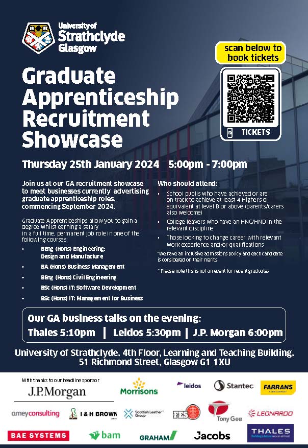 Graduate Apprenticeship Recruitment Showcase info below, book using the link below 

eventbrite.co.uk/e/graduate-app…