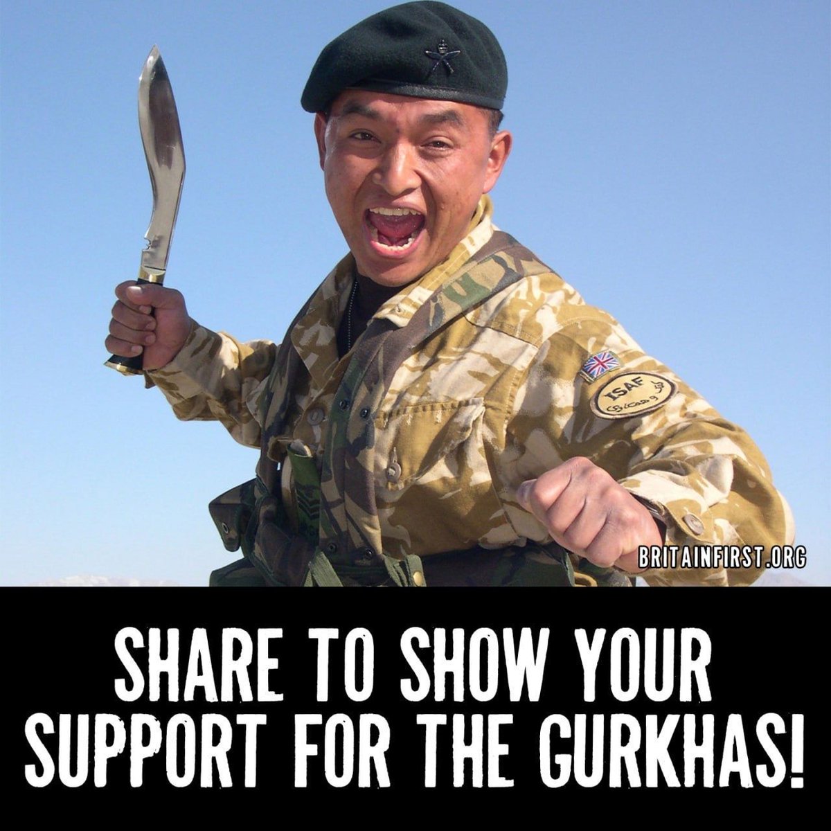 The British love and respect the Gurkhas who have shown their loyalty and given their lives for Britain. 🇳🇵 🇬🇧