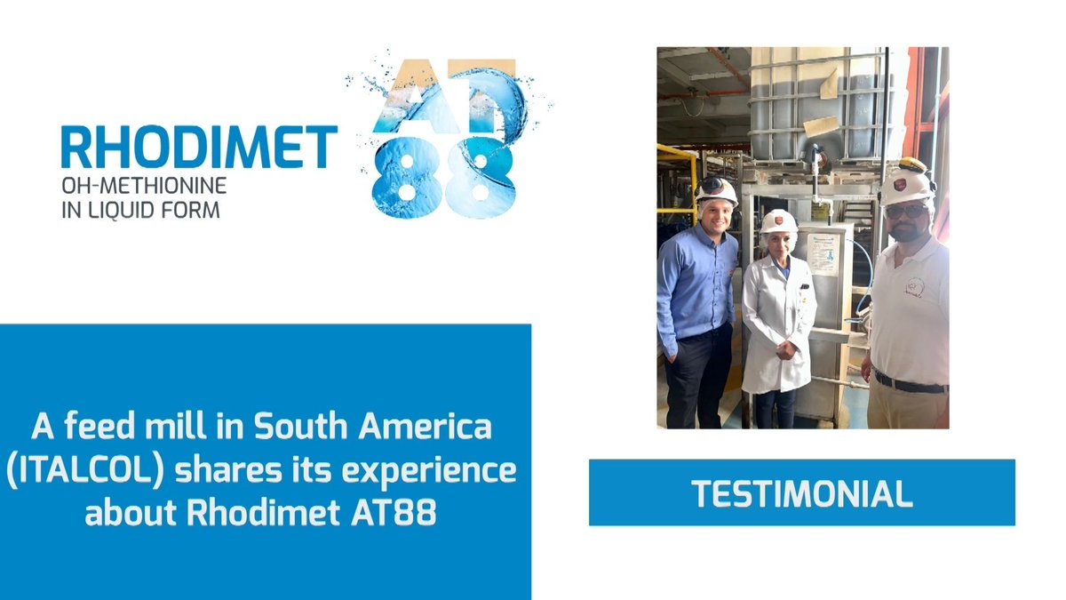 Adisseo's tweet image. 📣 We are happy to share a feed miller testimonial about Rhodimet AT88.
Rhodimet AT88 is a key partner for feed mills. Ready to surf on the wave of Rhodimet AT88 benefits in your feed mill?
The testimonial here👉 bit.ly/3RbHcO0
#methionine #feedmill #practicalbenefits