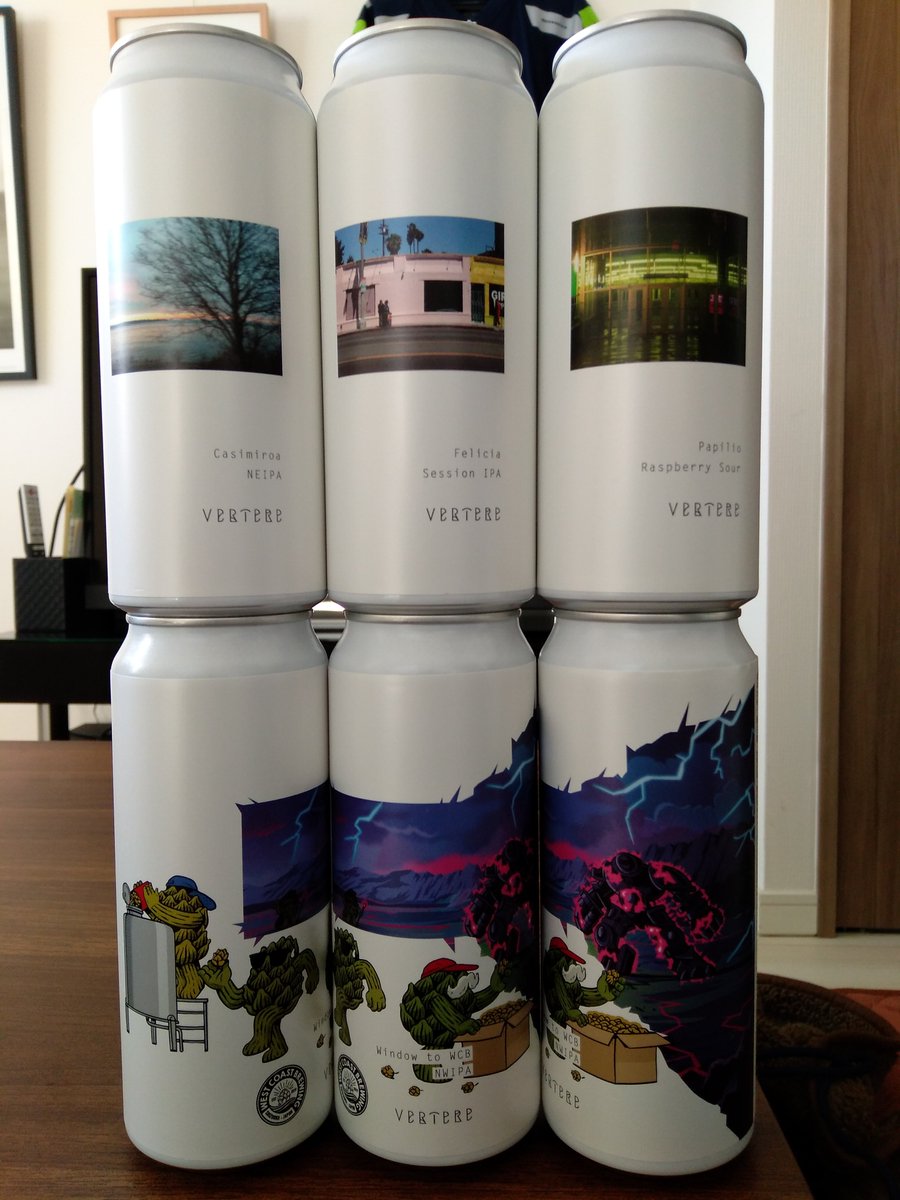 ed_nocode's tweet photo. 昨年は買えなかったVERTREとWCBのコラボビール「Window to WCB」。明日はWCB側が届く予定なので飲み比べが楽しみです。 #VERTRE #WCB #WestCoastBrewing https://t.co/NQgrAeHubi