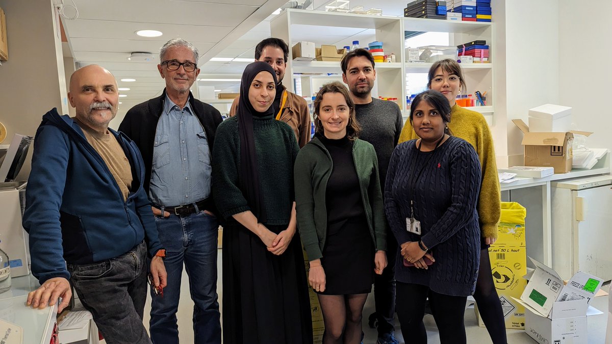 FRM_officiel's tweet photo. Notre parrain Thierry Lhermitte était hier à l'@institut_curie, à la rencontre de plusieurs équipes et chercheurs soutenus par la FRM.
Il a notamment pu s'immerger dans les travaux de recherche menés par l'équipe dirigée par Philippe Chavrier sur le cancer du sein triple négatif. https://t.co/HP27eiBGpU