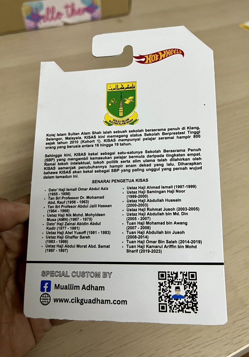 dehewaraspak's tweet photo. Selamat bersara Tuan Pengetua Cemerlang KISAS, Tn Hj Kamarul Ariffin bin Mohd Sharif https://t.co/gKvzAHI2kx