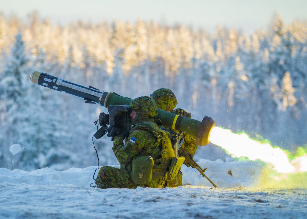 MoD_Estonia's tweet photo. 🇪��� #Estonia had decided to send 🇺🇦 #Ukraine €80 million military aid package, including #Javelin anti-tank missiles.

Ukraine’s fight for freedom can only succeed if allies continue helping Ukrainians. #StopRussianAggression 

Read more: https://t.co/65LuTuV6IT https://t.co/30vxqZA8zD