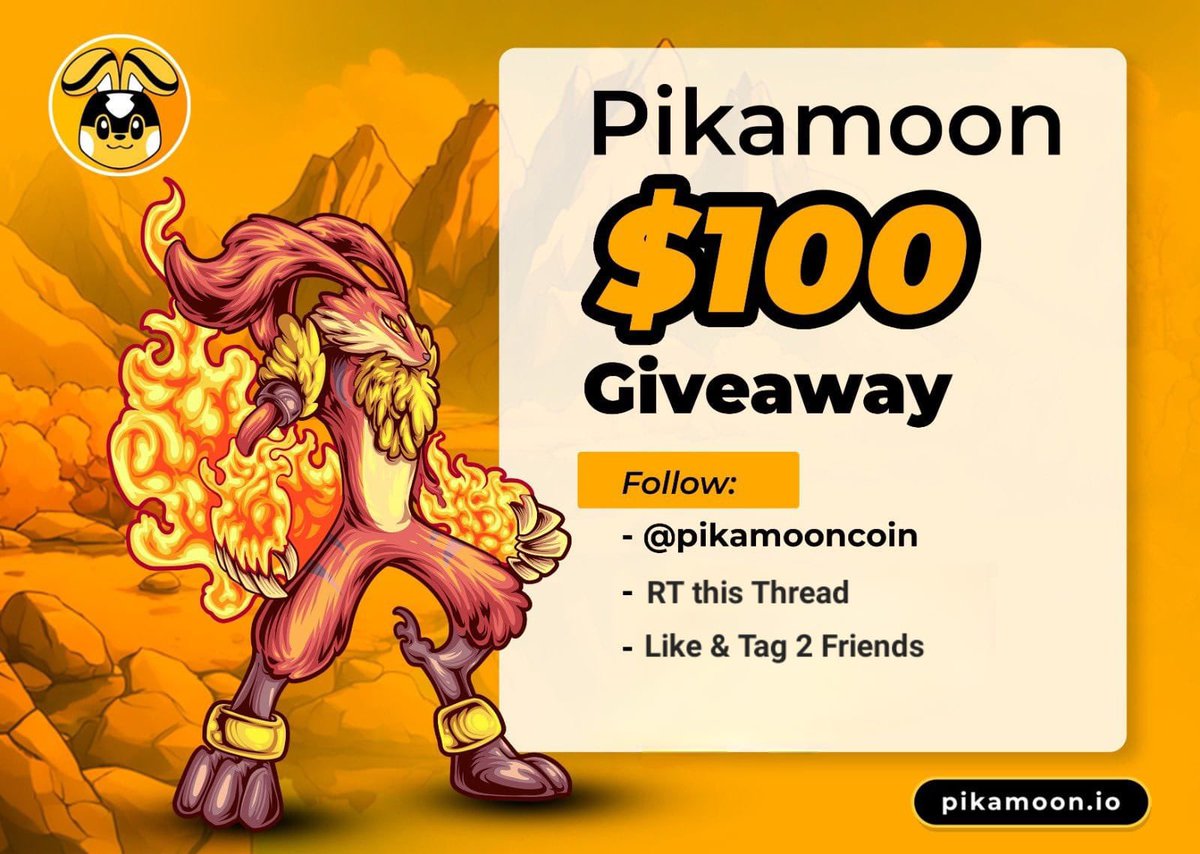AltcoinEsme's tweet photo. 🚨100X Altcoin Thread 🚨 

$100 giveaway
FOLLOW  
@PikaMoonCoin

RT, Like &amp; tag friends  // $100

Today I will dive into the $PIKA token &amp; why I think it’s WORTH INVESTING
                            
                   ⬇️THREAD⬇️

#Pikamoon #GiveawayAlert https://t.co/yA5dA0T5aJ