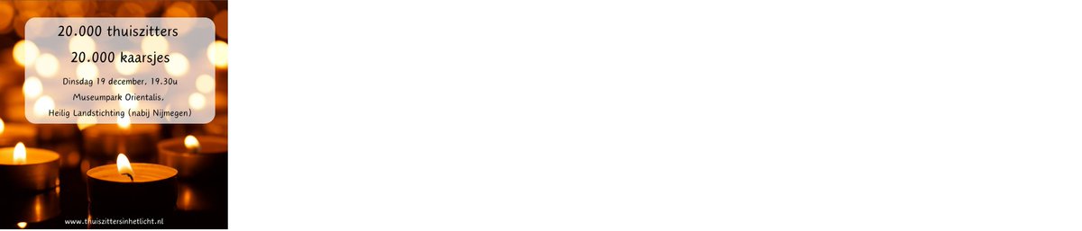 Thuiszitters in het licht!  Actie in Nijmegen om gezamenlijk stil staan bij de grote groep #thuiszitters. Elkaar te ontmoeten, verbinden en inspireren. En stil te staan bij de zee van licht die deze kinderen de wereld in brengen. Meer info en aanmelden:  thuiszittersinhetlicht.nl