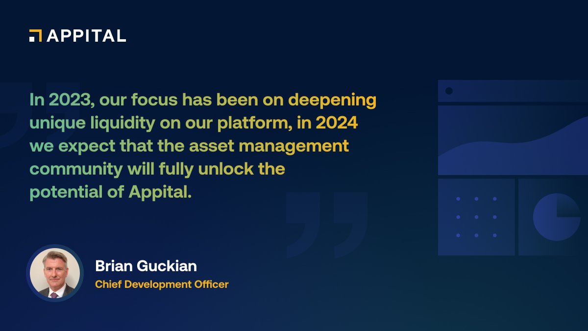 'I feel that Appital has now reached an inflexion point: we have hit $2bn of buy-side liquidity in the first three months of Appital Insights™ going live' - Brian Guckian, Chief Business Development Officer, via appital.io/news/articles/…