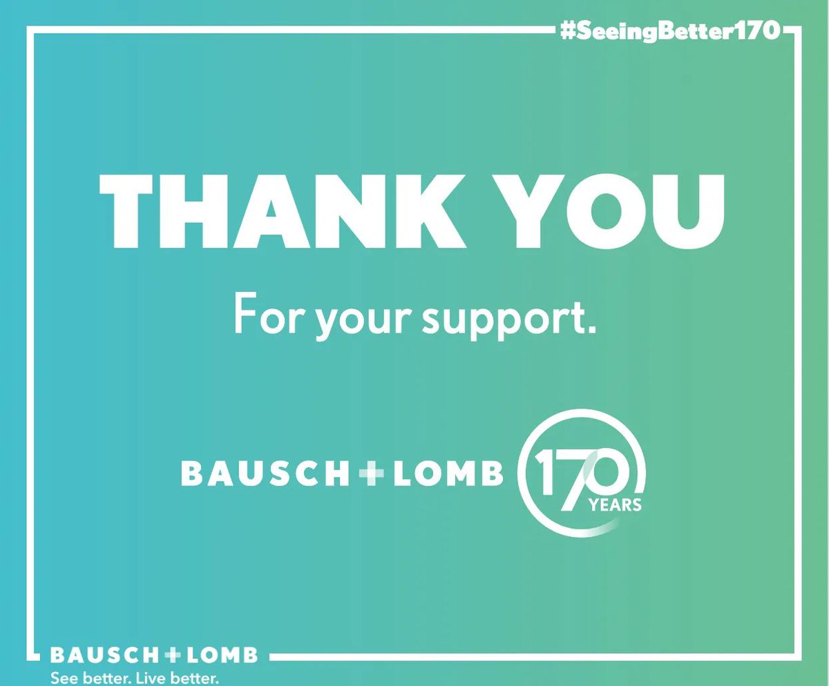 We hope you’ve enjoyed taking a look back at the history of Bausch + Lomb, and how we’ve been helping people See Better, live Better for 170 years. Who knows what our future in ophthalmology holds!

⚡️ What stood out for you in our trip down memory lane?

#SeeingBetter170
