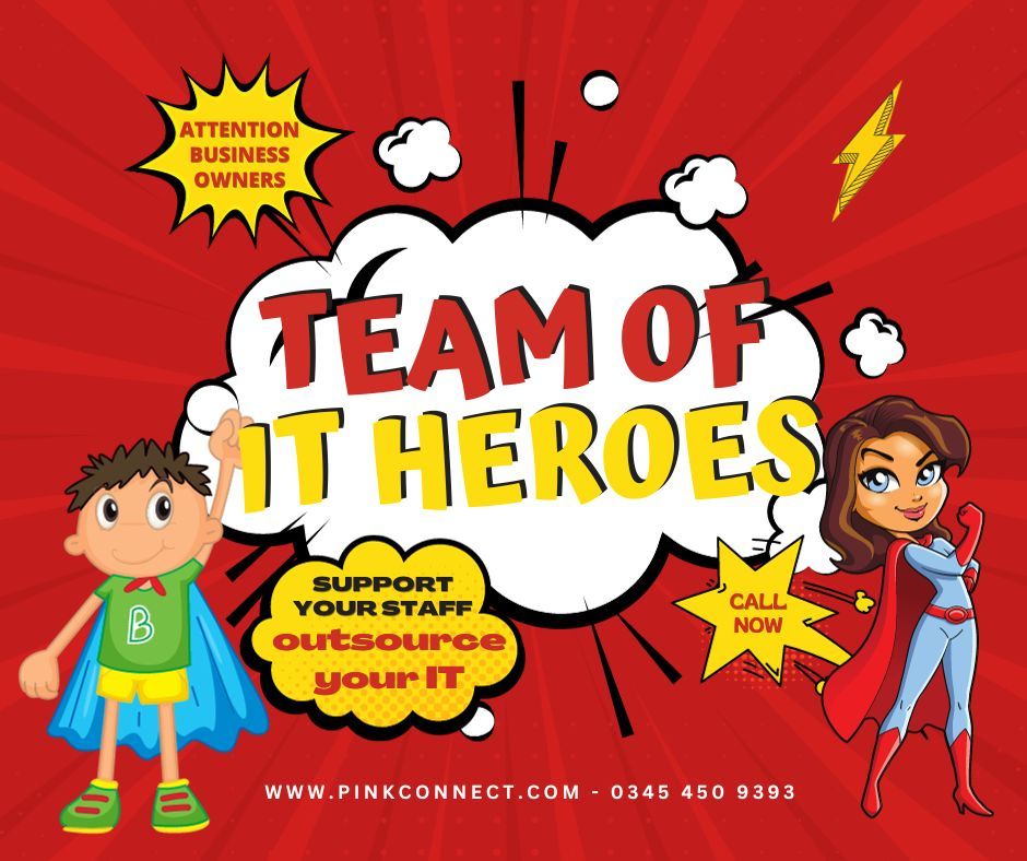 PinkConnectTW's tweet photo. Behind the scenes, our team of IT Superheroes work tirelessly to turn every issue into a seamless operation, so that you can focus on your core business objectives.  👊 
 
Contact us on 020 3004 2242
 
#ITsupport #improveyourIT #network #outsource https://t.co/BhEMacsVbX