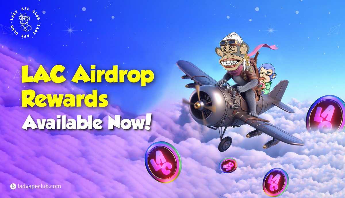 ladyapeclub's tweet photo. 😘Holders of Lady Ape, Baby Ape, and DNA NFTs are in for a treat. Get ready for an ape-tacular adventure with our exclusive airdrop event!
👀Head over to LAC’s airdrop portal (https://t.co/MHn7IG5dOD) and claim your rewards now.
#LadyApeClub #Ladyape #NFTs #LACairdrop #Airdrop