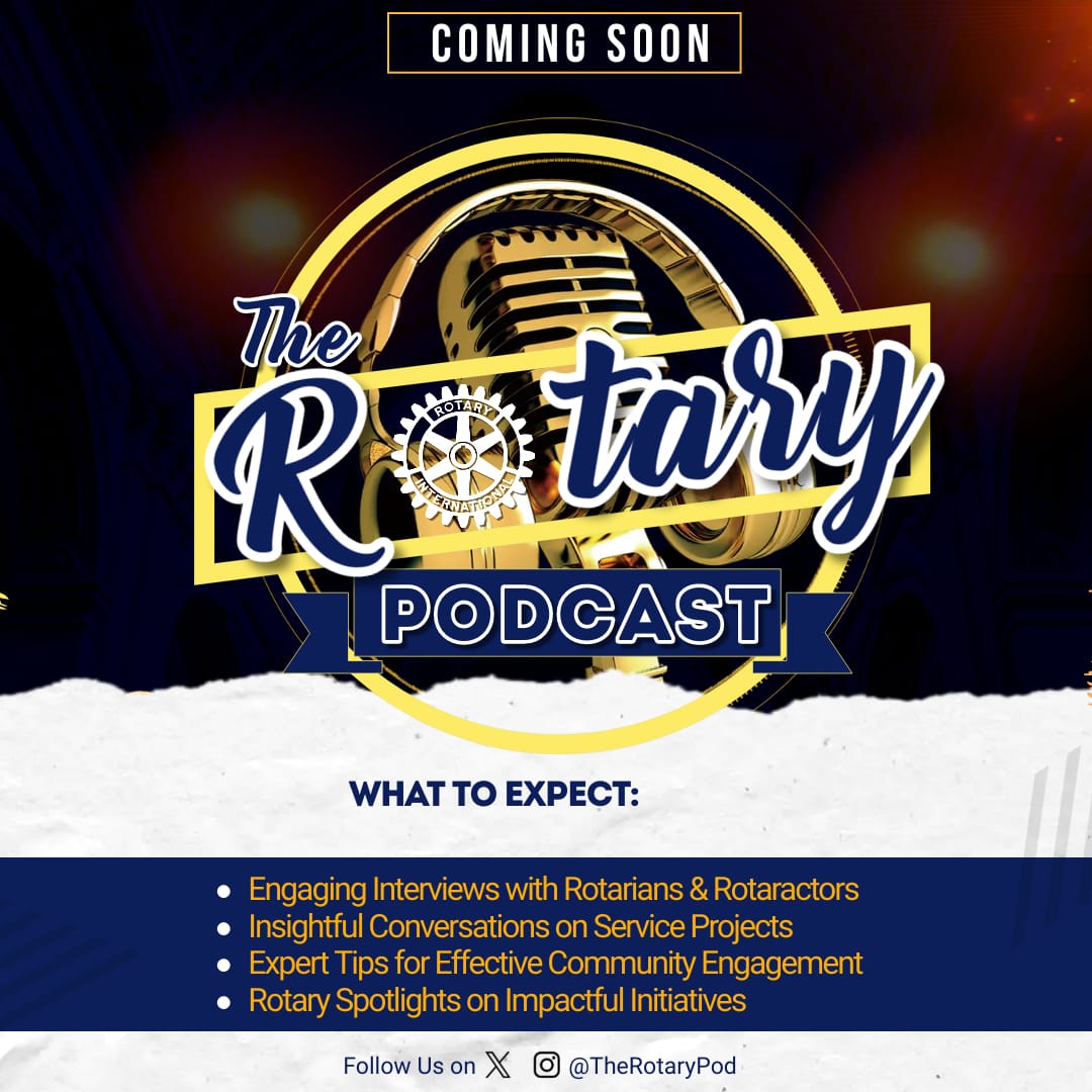 wheelsofservice's tweet image. COMING SOON!!!

The Rotary Podcast!

Get ready to share your Rotary/Rotaract stories with the world because something incredible is on the horizon!

The Rotary podcast is all about showcasing YOUR impactful Rotary stories, experiences, and initiatives. 
#TheRotaryPodcast