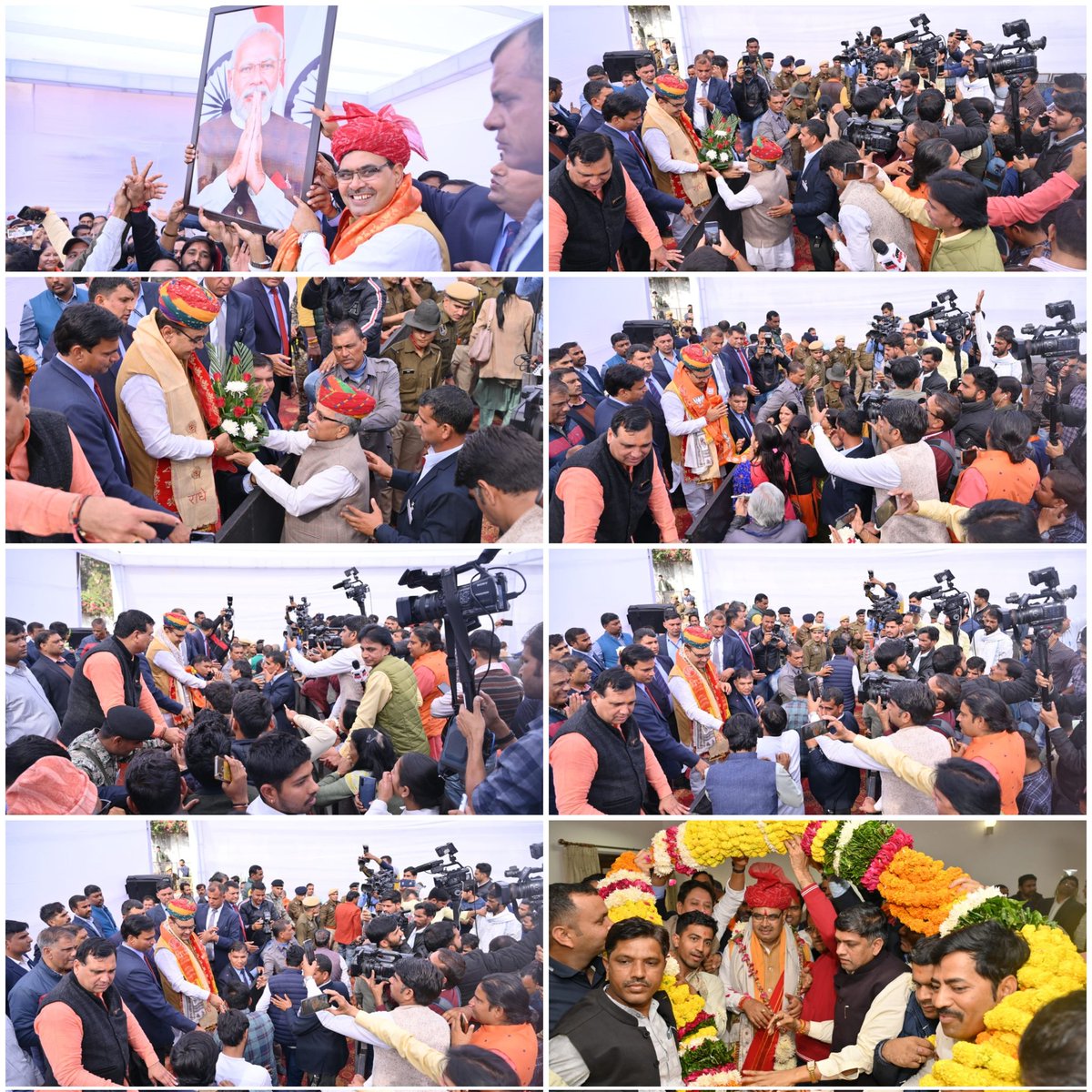 BhajanlalBjp's tweet photo. भावुक हूँ, अभिभूत हूँ, नतमस्तक हूँ! 

आज जयपुर स्थित गेस्ट हाउस में देवतुल्य जनता व कर्मठ कार्यकर्ताओं से स्नेहपूर्ण भेंट कर सभी का स्नेह व आशीष प्राप्त किया। /1

@BJP4Rajasthan @BJP4India @narendramodi @AmitShah @JPNadda @cpjoshiBJP https://t.co/FzBuSLo19X