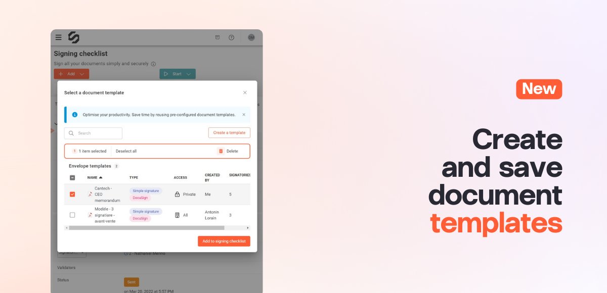 📂 <a href="/closd_legaltech/">Closd</a> now allows Project managers to create and save standardized document #templates with consistent settings (signature type, envelope specifications, number of signatories, etc.) across multiple projects in order to save time. 

➡ hubs.ly/Q02cbT1C0