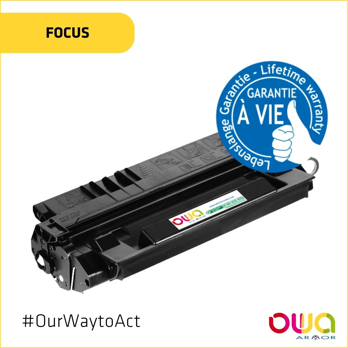 EuropeOwa's tweet photo. We are so confident in the quality of our laser cartridges ! 
So,we guarantee them for life 😉.
All the peace of mind you need when buying supplies! 💪
To discover the full range, the link is in the comments 👉 https://t.co/Uzoq61t64I https://t.co/qcV0V6SPV8