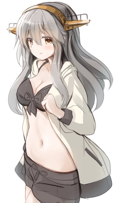 榛名さん水着姿～
#艦これ版深夜の真剣お絵描き60分一本勝負 
#艦これ版真剣お絵描き60分一本勝負_20231214 